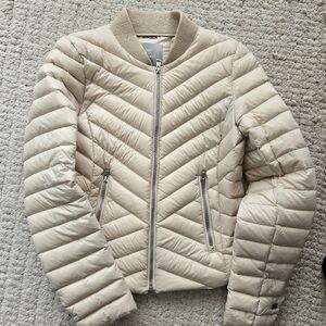 SOIA & KYO Women's Cream Quilted Jacket